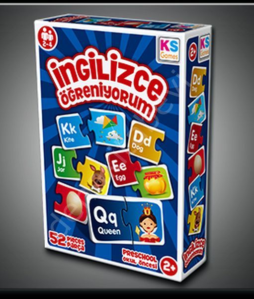 İngilizce Öğreniyorum 52 Pcs  2-4 Yaş, Onur Puzzle