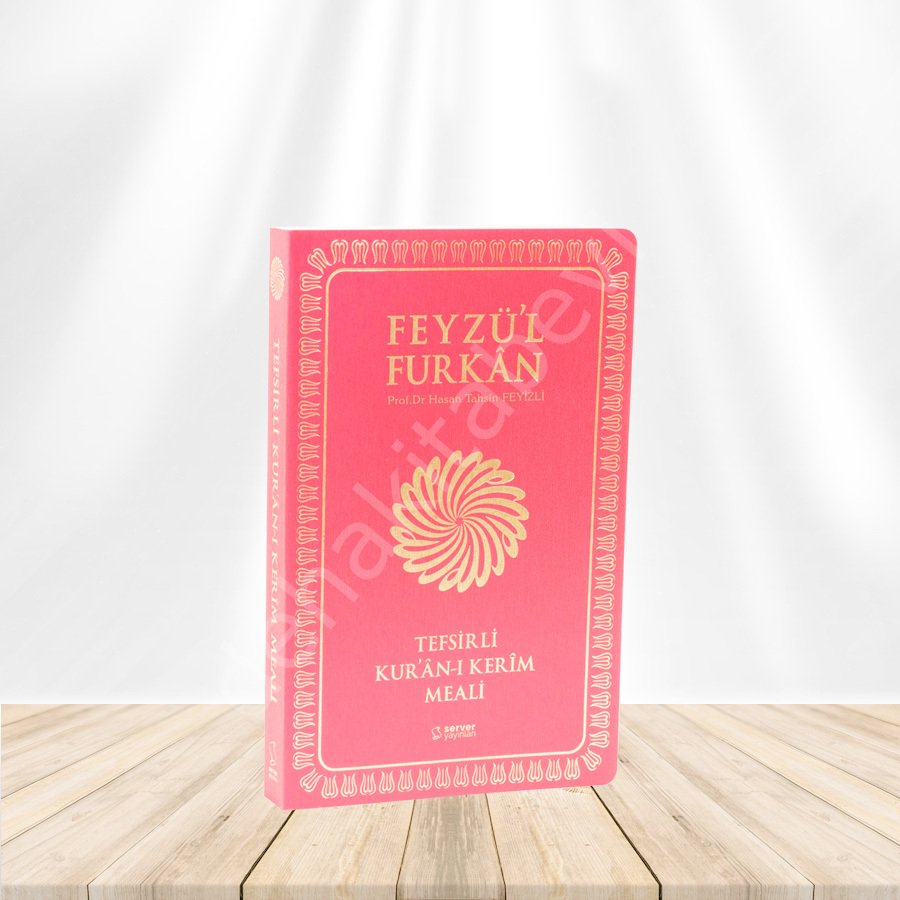 Feyzül Furkan Tefsirli Kuran-ı Kerim Meali, (Orta Boy - Sadece Meal - ince Kapak) FUŞYA (KIRMIZI)