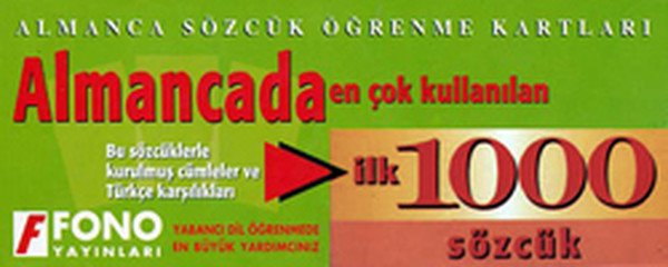 Fono Almancada En Çok Kullanılan İlk 1000 Sözcük