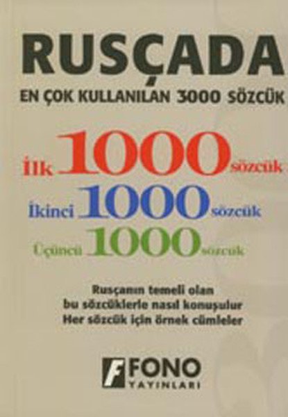 Fono Rusçada En Çok Kullanılan 3000 Sözcük