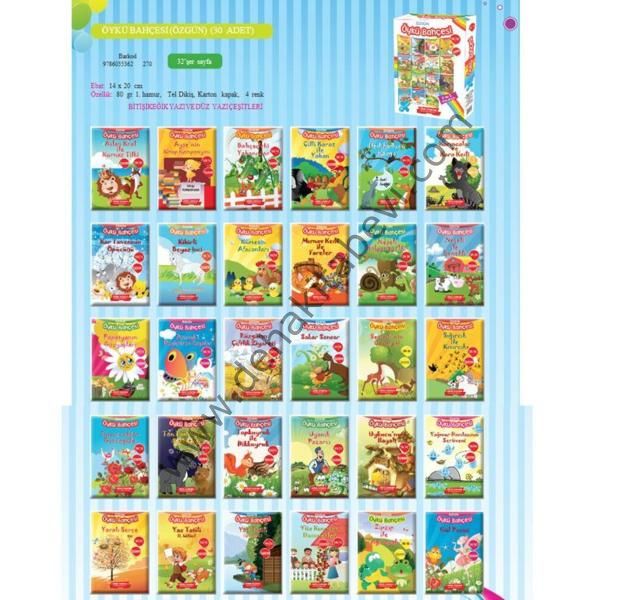 2 ve 3. Sınıflar için Öykü Bahçesi Renkli 32 Sayfalık 30 Kitap