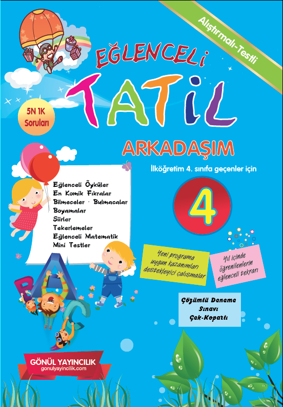 4. Sınıf Eğlenceli Tatil Arkadaşım, Gönül Yayıncılık