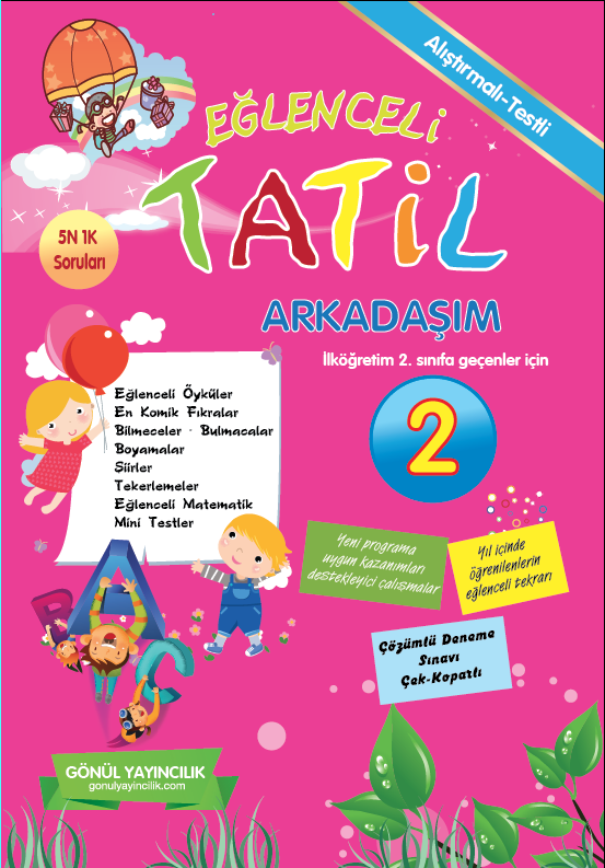 2. Sınıf Eğlenceli Tatil Arkadaşım, Gönül Yayıncılık