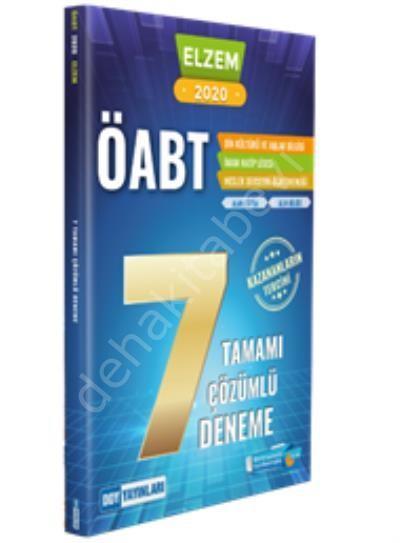 2020 ÖABT Elzem 7 Tamamı Çözümlü Deneme, Ddy Yayınları