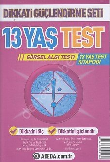 13 Yaş Test Görsel Algı Seti - 3 Yaş test Kitapçığı, Adeda Yayıncılık