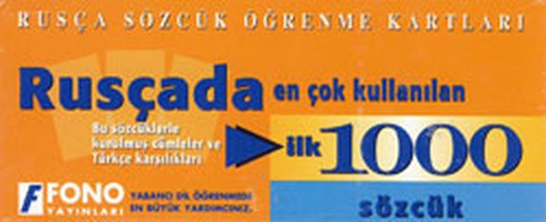 Fono Rusçada En Çok Kullanılan İlk 1000 Sözcük