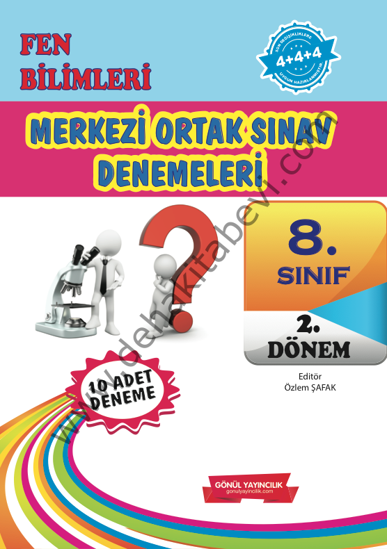 8. Sınıf Merkezi Ortak Sınav Denemeleri Fen Bilimleri 2. Dönem
