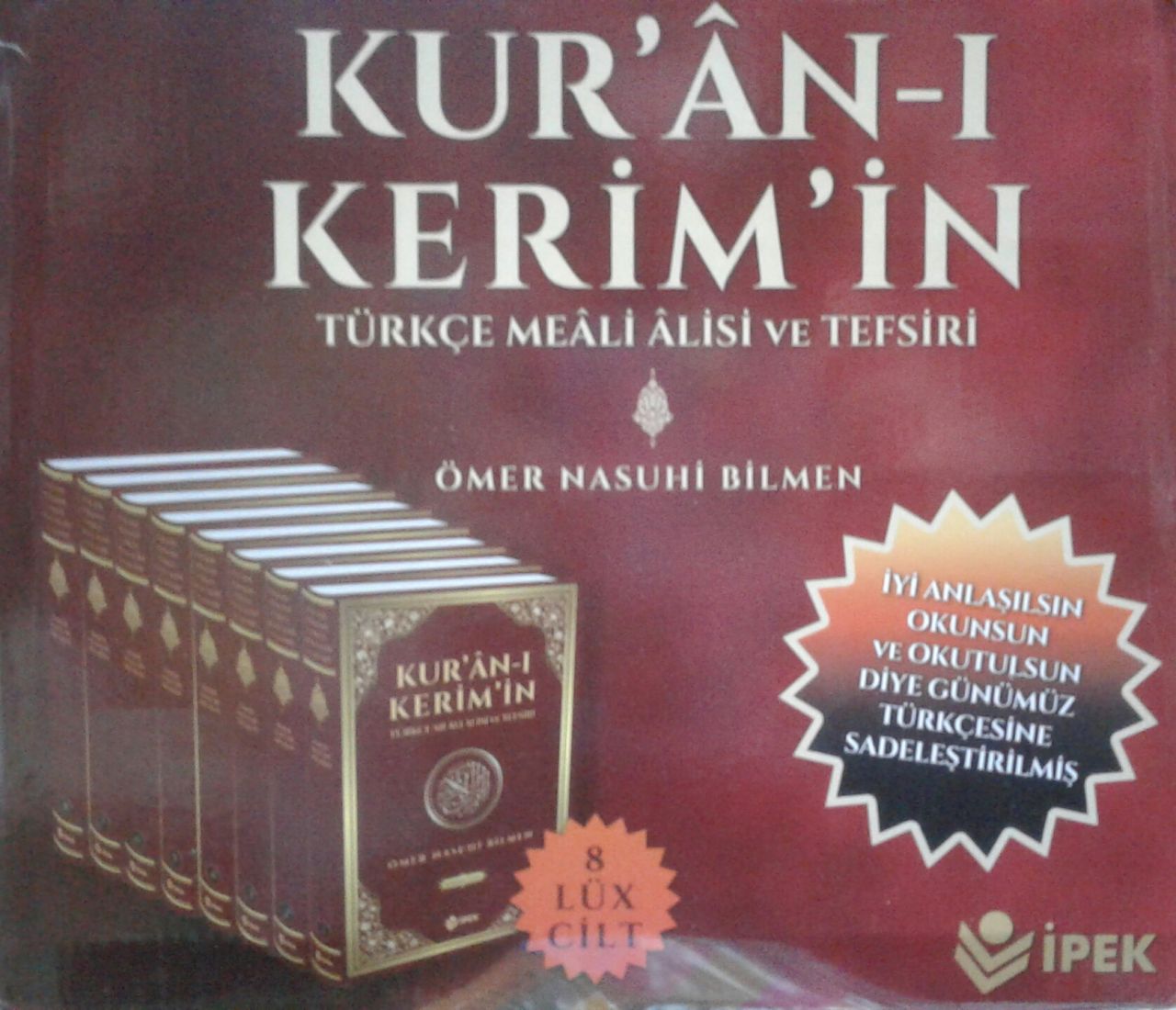 Kuranı Kerimin Türkçe Meali ve Tefsiri 8 Cilt Takım Şamua, Ömer Nasuhi Bilmen