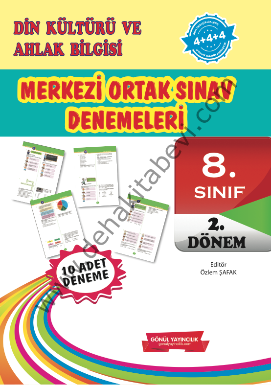 8. Sınıf Merkezi Ortak Sınav Denemeleri Din Kültürü ve Ahlak Bilgisi 2.Dönem