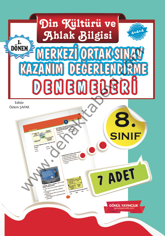 8. Sınıf Merkezi Ortak Sınav Denemeleri Din Kültürü ve Ahlak Bilgisi 1.Dönem