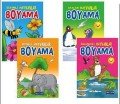 Mavi Göl Hayvanlar Boyama (4 Kitap)