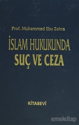 İslam Hukukunda Suç ve Ceza 2 Cilt, Muhammed Ebu Zehra