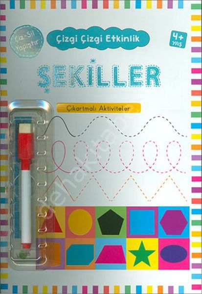 Çizgi Çizgi Etkinlik -Şekiller, Kukla Yayınları