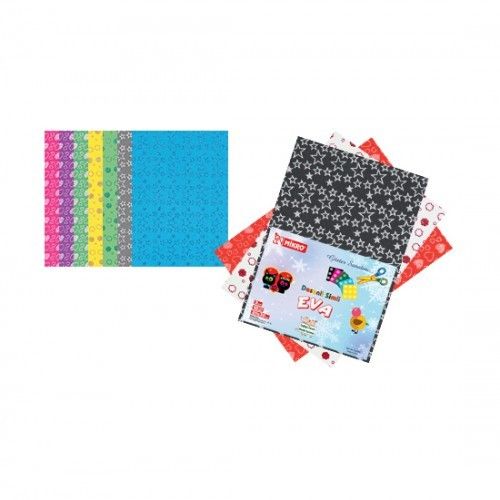 MİKRO EVA 010 2MM 20X30 CM DESENLİ SİMLİ 10 RENK 1O LU