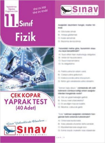 Sınav 11. Sınıf Fizik Çek Kopar Yaprak Test