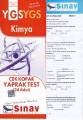 Sınav YGS Kimya Çek Kopar Yaprak Test 24 Adet