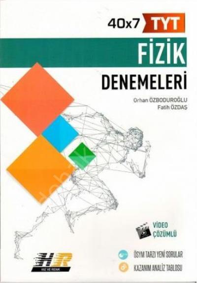 Tyt Hız Ve Renk Deneme Fizik  (40*7) - 2019-20, Hız Ve Renk Yayınları