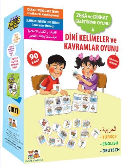 Zekâ Ve Dikkat Geliştirme İslami Kart Oyunları -6 Dini Kelime Ve Kavramlar Oyunu, Uysal Yayınevi