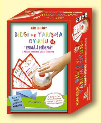 Bilgi ve Yarışma Oyunu 10 - Esma-i Hüsna; Kim Bilir? & Zeka ve Dikkat Geliştirme İslami Kart Oyunları, Uysal Yayınları