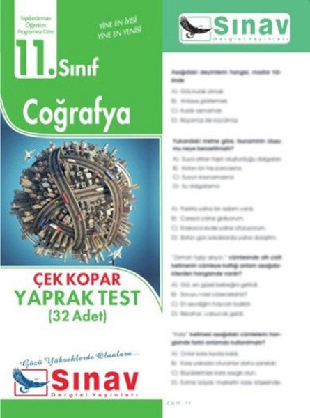 Sınav 11.Sınıf Coğrafya Yaprak Test (32 Test)