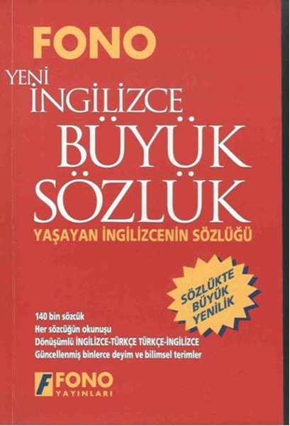 Fono Yeni İngilizce Büyük Sözlük Yaşayan İngilizcenin Sözlüğü