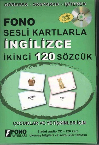 Fono Sesli Kartlarla İngilizce İkinci 120 Sözcük Cd'li