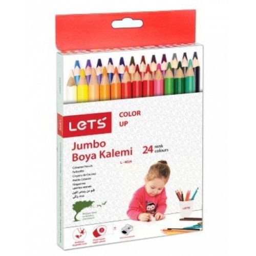 Lets 24 Renk Jumbo Boya Kalemi L-4024