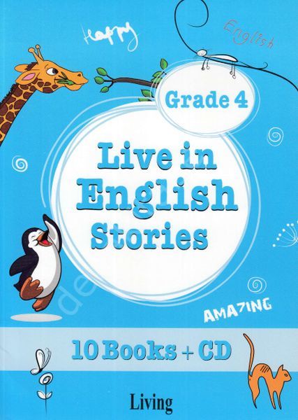 Live İn English Stories Grade 4 (10 Kitap + Cd), Living English Dict