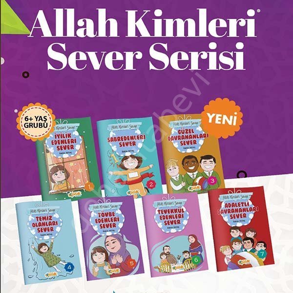 Allah Kimleri Sever Serisi - Rabia Kazan, 7 kitap set