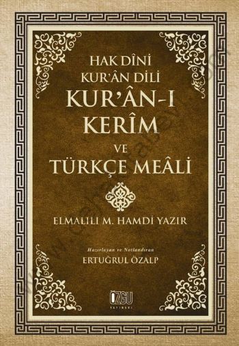 Hak Dini Kuran Dili Kuranı Kerim ve Türkçe Meali Küçük Boy Metinsiz