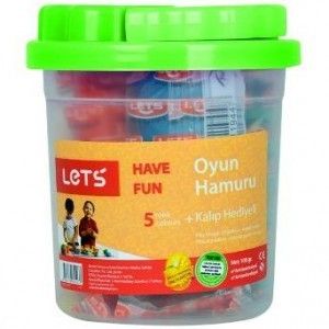 FM.L8100 Lets 5 Renk Mini Oyun Hamuru 100 gr.