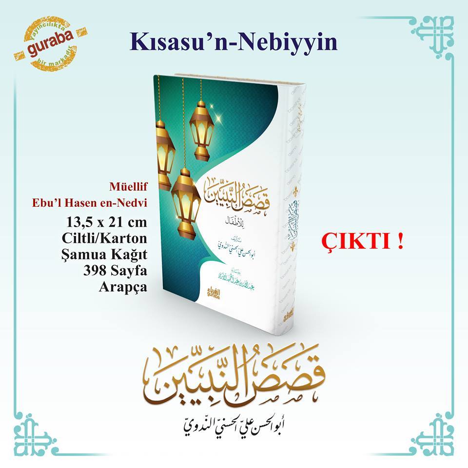 Kısasun Nebiyin Karton Kapak, En Nedvi, Guraba Yayınları