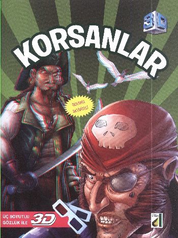 Korsanlar + 3D Gözlük (3D Boyamalı Kitaplar)