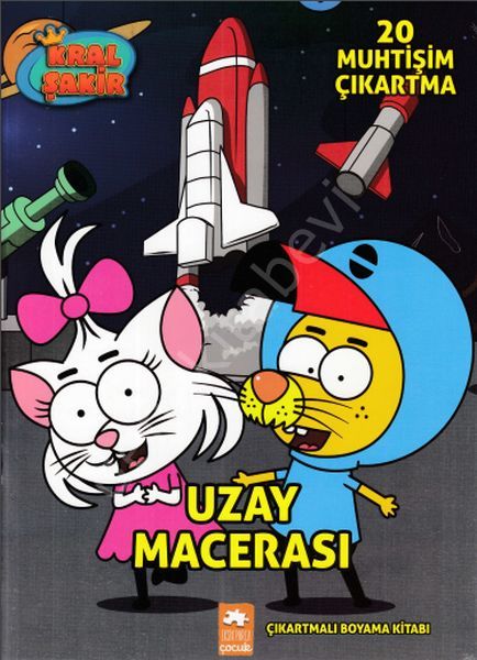 Kral Şakir Uzay Macerası / Çıkartmalı Boyama Kitabı