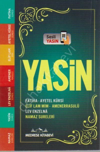 Sesli Yasin-i Şerif İri Yazılı Arapça (Mini Boy), Medrese Kitapevi