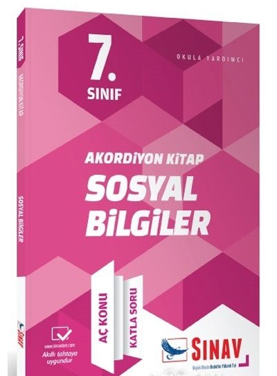 Sınav 6. Sınıf Sosyal Bilgiler Akordiyon Kitap (Aç Konu Katla Soru)