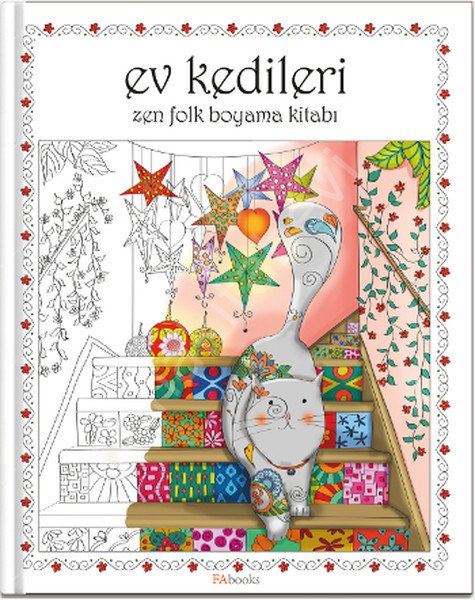 Ev Kedileri Zen Folk Boyama Kitabı, Fabooks