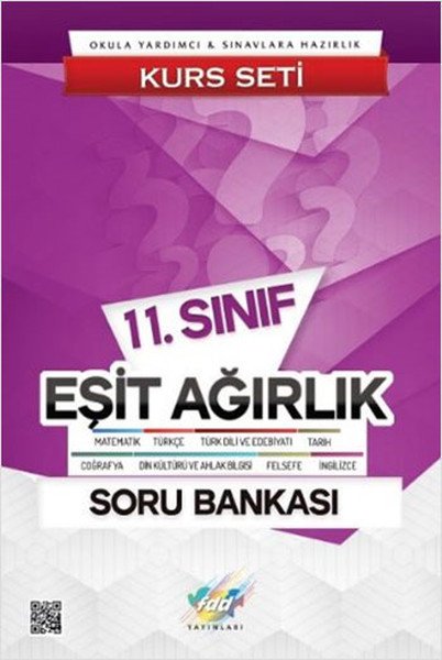 FDD 11. Sınıf Eşit Ağırlık Soru Bankası Kurs Seti