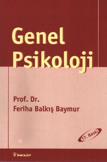 Genel Psikoloji, Feriha Baymur, İnkılap Kitabevi