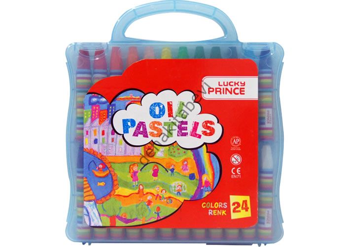 Lucky Prince Çantalı Pastel Boya 24 Lü
