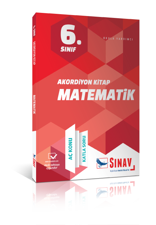 Sınav 6. Sınıf Matematik Akordiyon Kitap (Aç Konu Katla Soru)