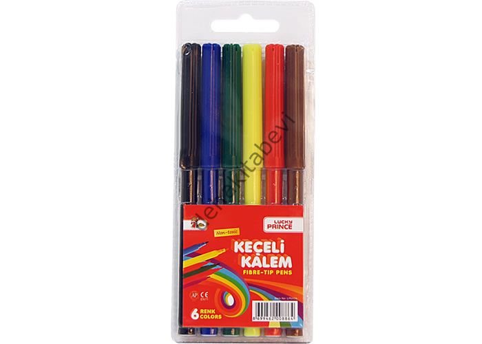L.PRİNCE Keçeli Kalem 6 renk