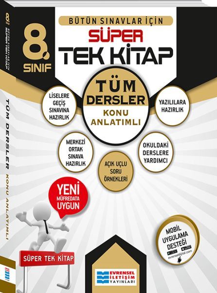 Evrensel İletişim 8. Sınıf Tüm Dersler Süper Tek Kitap Konu Anlatımlı