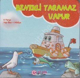 Benekli Yaramaz Vapur - Yapboz Hikayeler Karton, Elele İlkadım