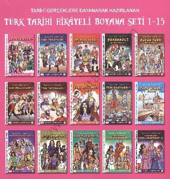 Tarihi Hikayeli Boyama Kitabı Seti (15 Kitap Takım)