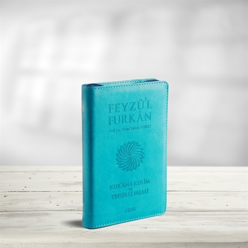 Feyzü'l Furkan K.Kerim ve Tefsirli Meali (Cep Boy - Fermuarlı) Turkuaz, Server İletişim