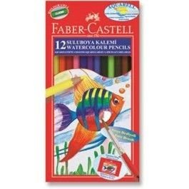 Faber-Castell Sulu Boya Kalemi 12 Renk Büyük Boy
