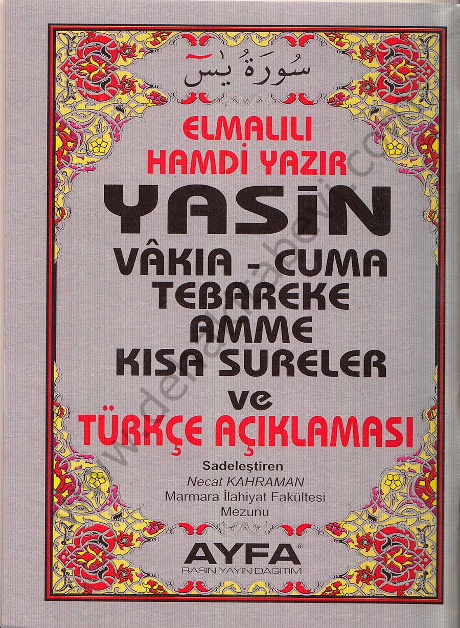 Cep Boy Yasin 5 Renk Satır Altı Mealli-Ayfa006, Ayfa Basın Yayın