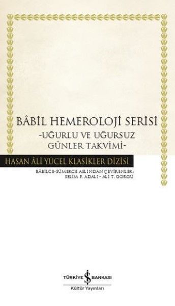 Babil Hemeroloji Serisi Hasan Ali Yücel Klasikleri Ciltli
