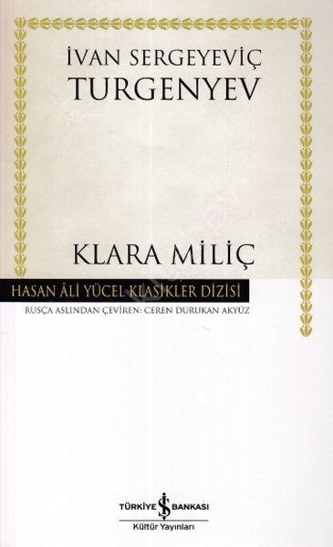 KLARA MİLİÇ (K.KAPAK), İş Bankası Yayınları